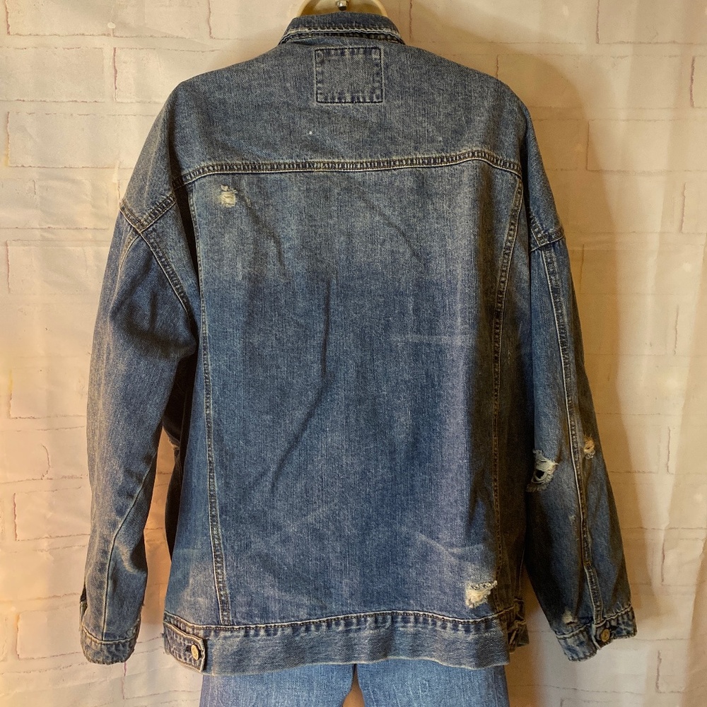Denim Distressed Jacket - Picture 3 of 7